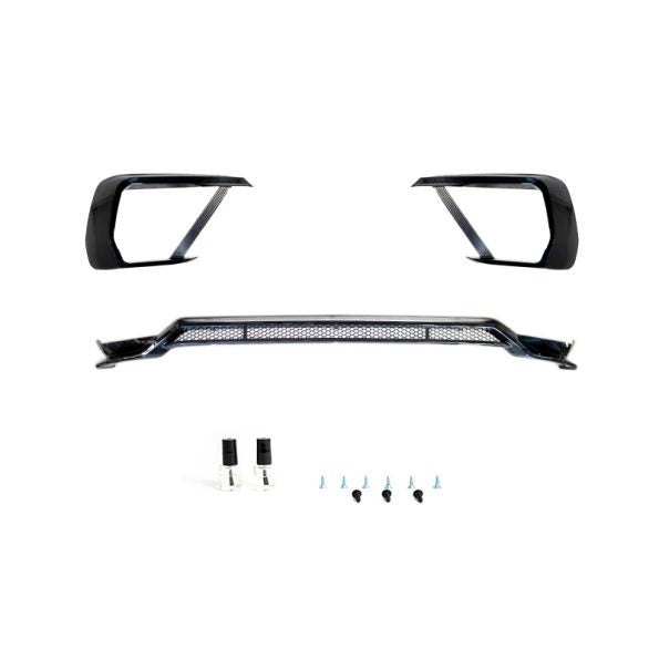 VW Transporter T6.1 – Splitter – With Bumper Canard Trims – Aero Lip – Gloss Black
