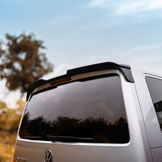 VW Transporter T6/T6.1 – Sportline Style Tailgate Spoiler – 2 piece (PU Plastic, Primer Finish)