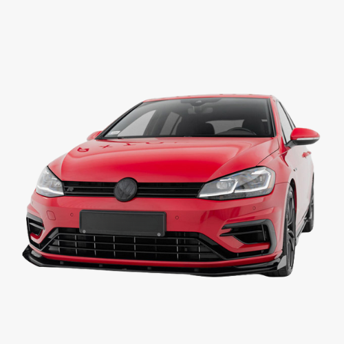 Street PRO Front Splitter + Flaps Volkswagen Golf R / R-Line Mk7 Facelift