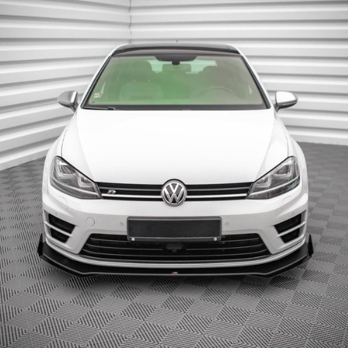 Street PRO Front Splitter V.1 + Flaps VW Golf R Mk7