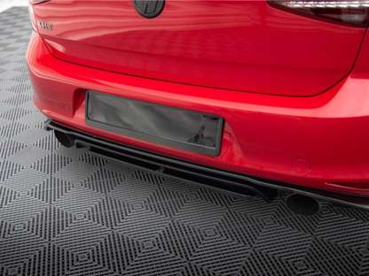 Central Rear Splitter VW Golf GTI Mk7 Clubsport - Textured
