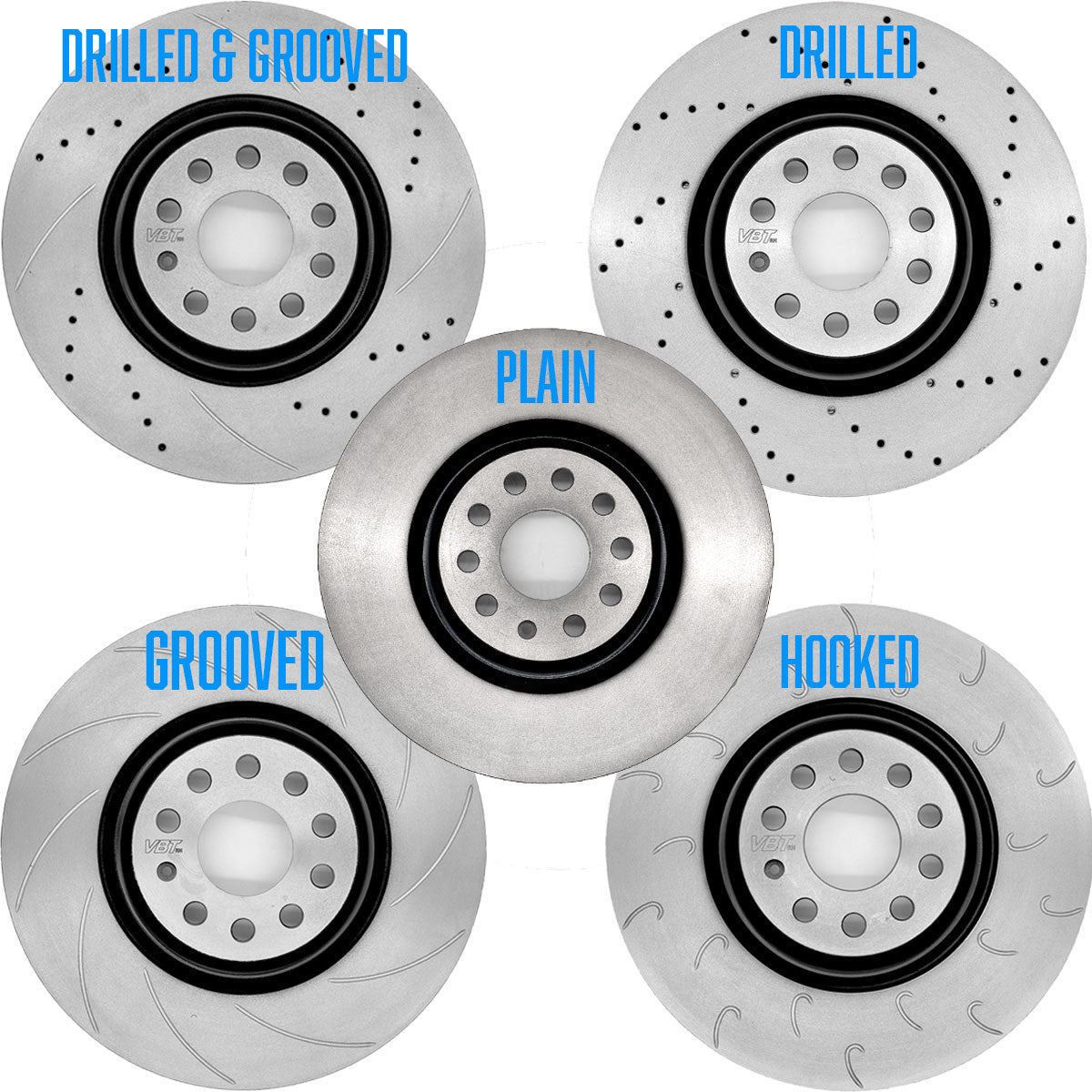 Vagbremtechnic 340 x 30mm Front Brake Discs - MQB