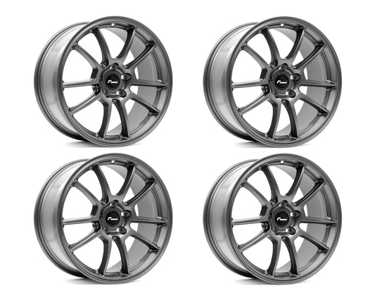 Racingline Cup Edition 'EVO' 8.5J x 18inch Alloy Wheel Set - Gunmetal Grey