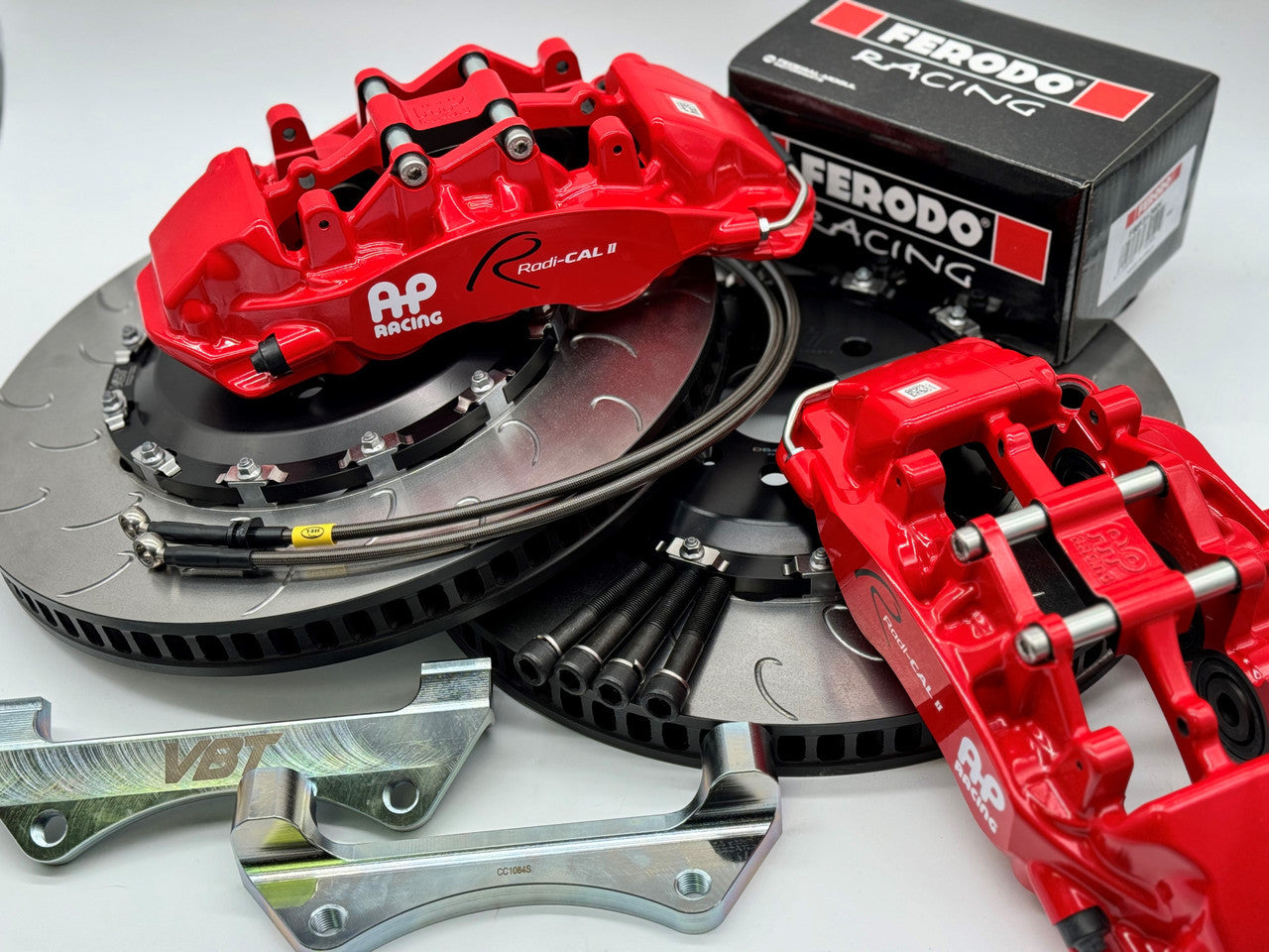 Front Brake Kit 6 Piston AP Racing Calipers with 390x34mm 2-Piece Discs (BK0019)