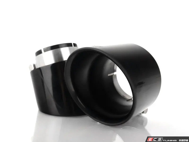 ECS Tuning 4" OE Fit Exhaust Tips - Black Chrome - Pair - Mk6/Mk7 GTI