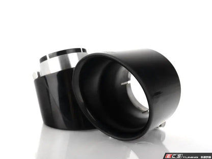 ECS Tuning 4" OE Fit Exhaust Tips - Black Chrome - Pair - Mk6/Mk7 GTI