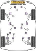 Powerflex Front ARB Bush 22mm PFF85-1303-22 for VW T5 Transporter inc. 4Motion (2003-2015)