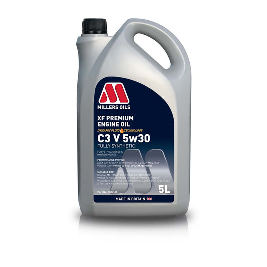 Millers Oils XF Premium C3 V 5w30 Engine Oil