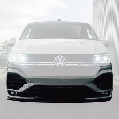 VW Transporter T6.1 – GT-T Front Bumper Replacement with Gloss Black Grilles