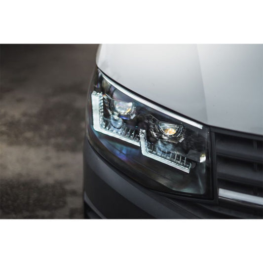VW Transporter T6 (2015-2019) – FULL LED Headlights with Audi style Dynamic Indicator and DRL (RHD)