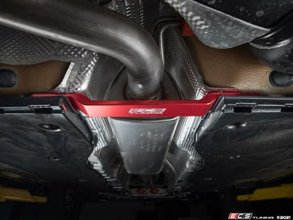 ECS Tuning ECS Tuning Billet Aluminum Rear Tunnel Brace Red Anodized - MQB